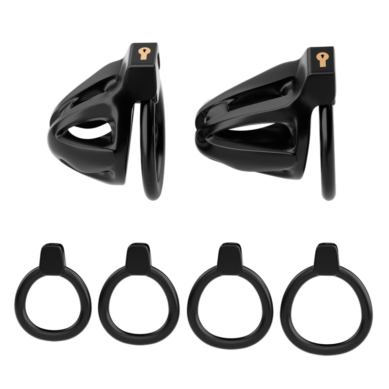 Dragon lock Men's Chastity lock Male Penis Cage with 4 rings