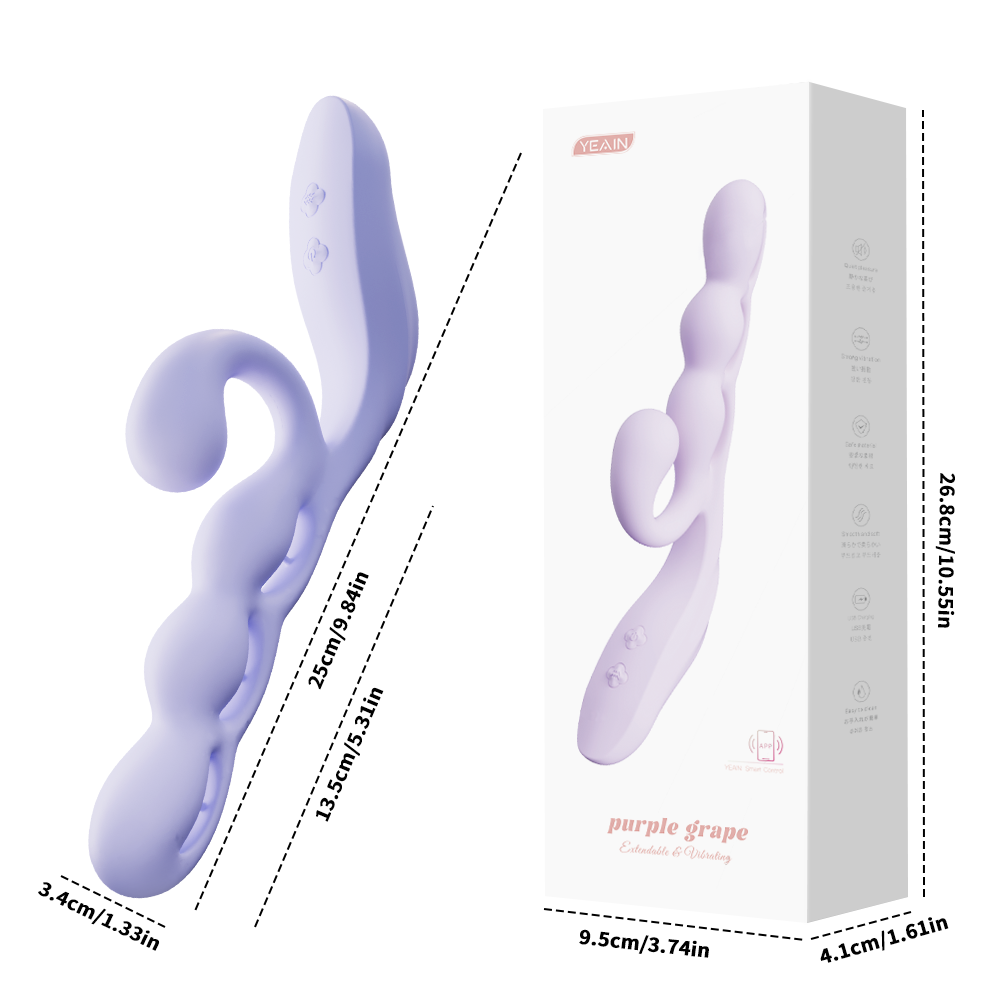 Yeain Purple Grape Flexible Clit & G-Spot Vibrator App-Controlled
