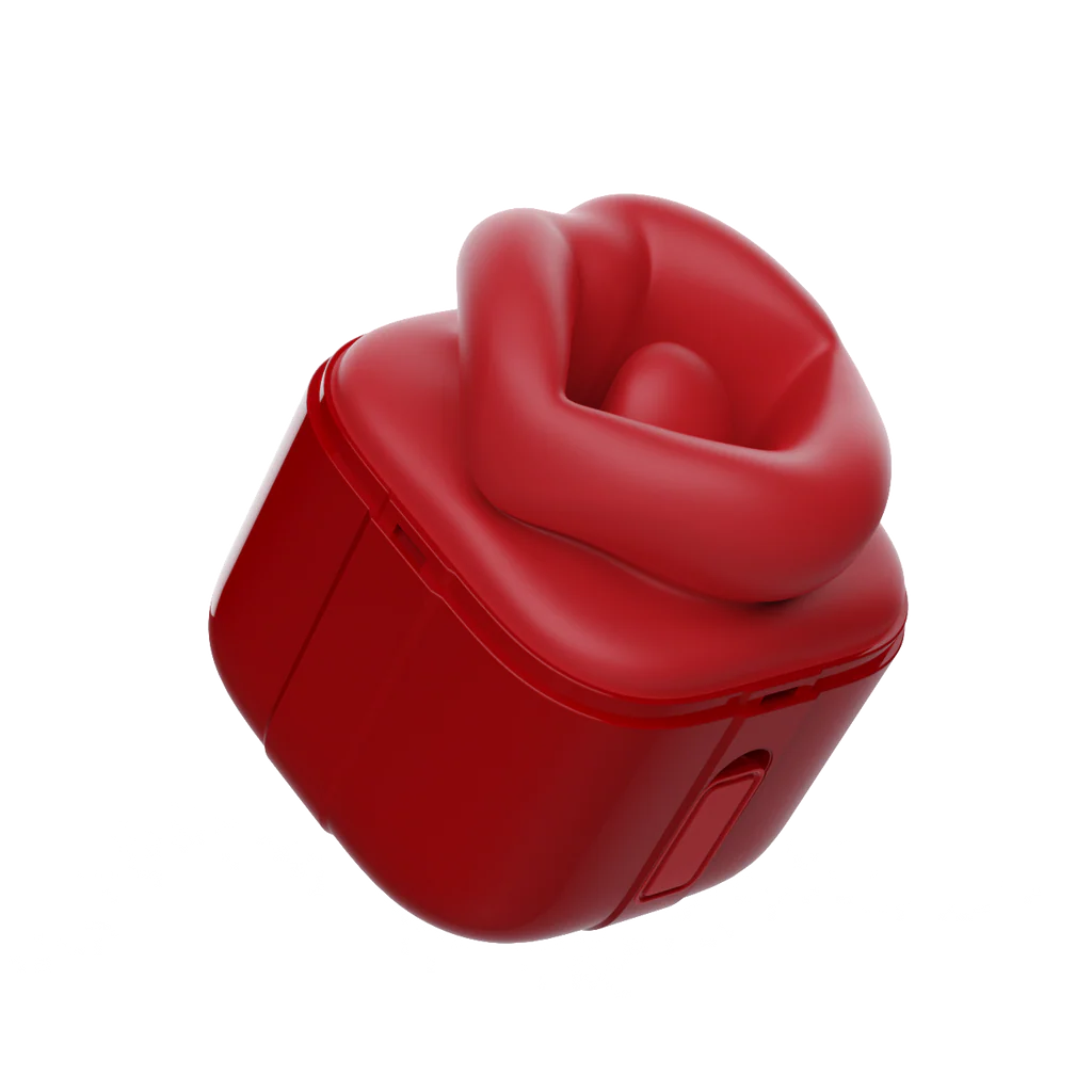 New Arrival Red Lip Clit Sucking Thrusting Vibrator Dual-action Vibrating Bullet Tongue Oral Vagina Sexy for Women