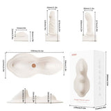 YEAIN APP Remote Control Vibrating Dildo Cushion Heating Telescopic and Detachable Design