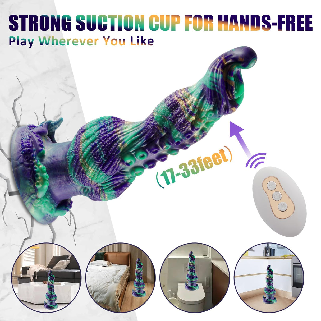 Dildo Vibrator Shock Function Sex Toy with remote control
