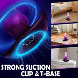 Vibrating Canine Dildo Plug with remote control
