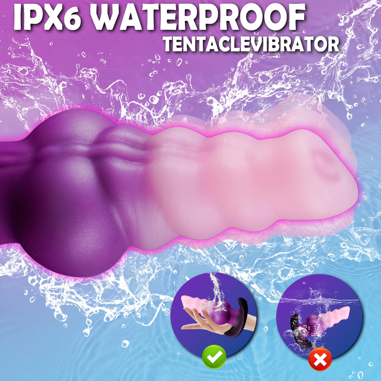 Vibrating Canine Dildo Plug with remote control