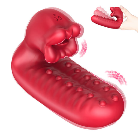 Finger Vibrator With Extra Tongue – Vibration and Licking