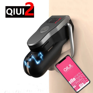 QIUI Cellmate 2 APP Remote Control Electric Shock Male Chastity ...